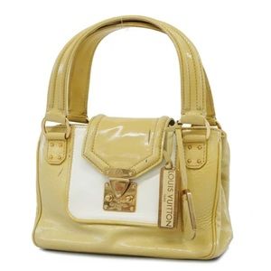 Authentic Louis Vuitton sac bicolore Vernis rare yellow vintage